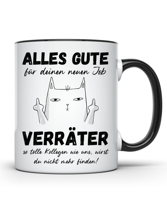 Tasse Kollegen Abschied Tasse Jobwechsel Kollegin Tasse Verräter Katze Geschenk Kollegen Kleinigkeit Kolleginnen Büro Tasse mit Spruch Job