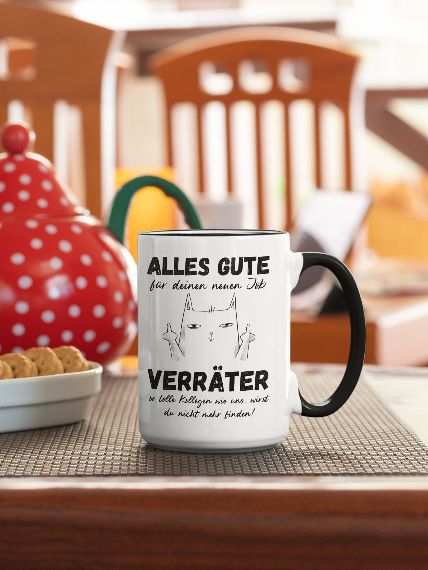 Tasse Kollegen Abschied Tasse Jobwechsel Kollegin Tasse Verräter Katze Geschenk Kollegen Kleinigkeit Kolleginnen Büro Tasse mit Spruch Job