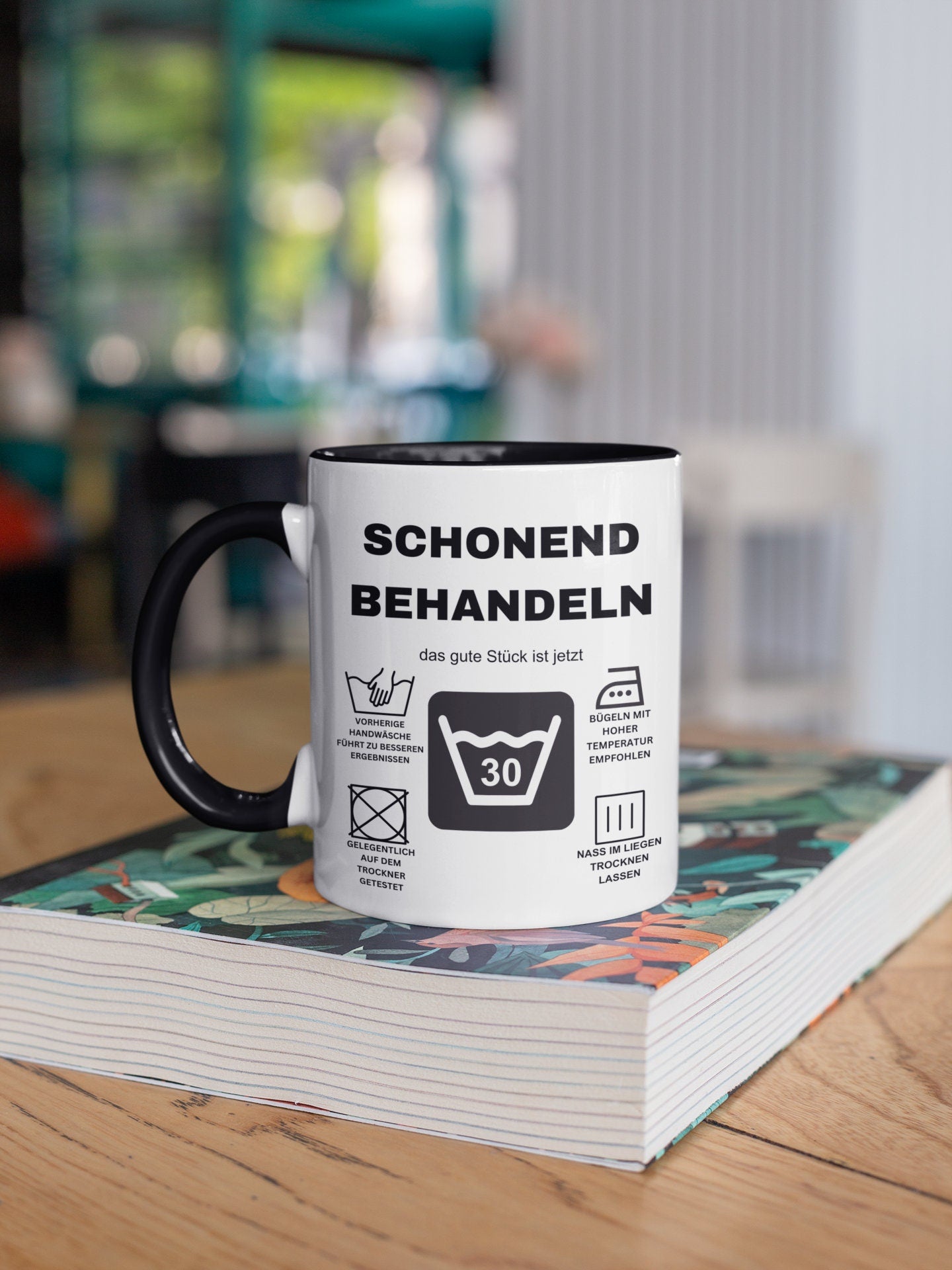 Tasse personalisiert mit Spruch - Schonend Behandeln - Geburtstag 20 30 40 50 60 70