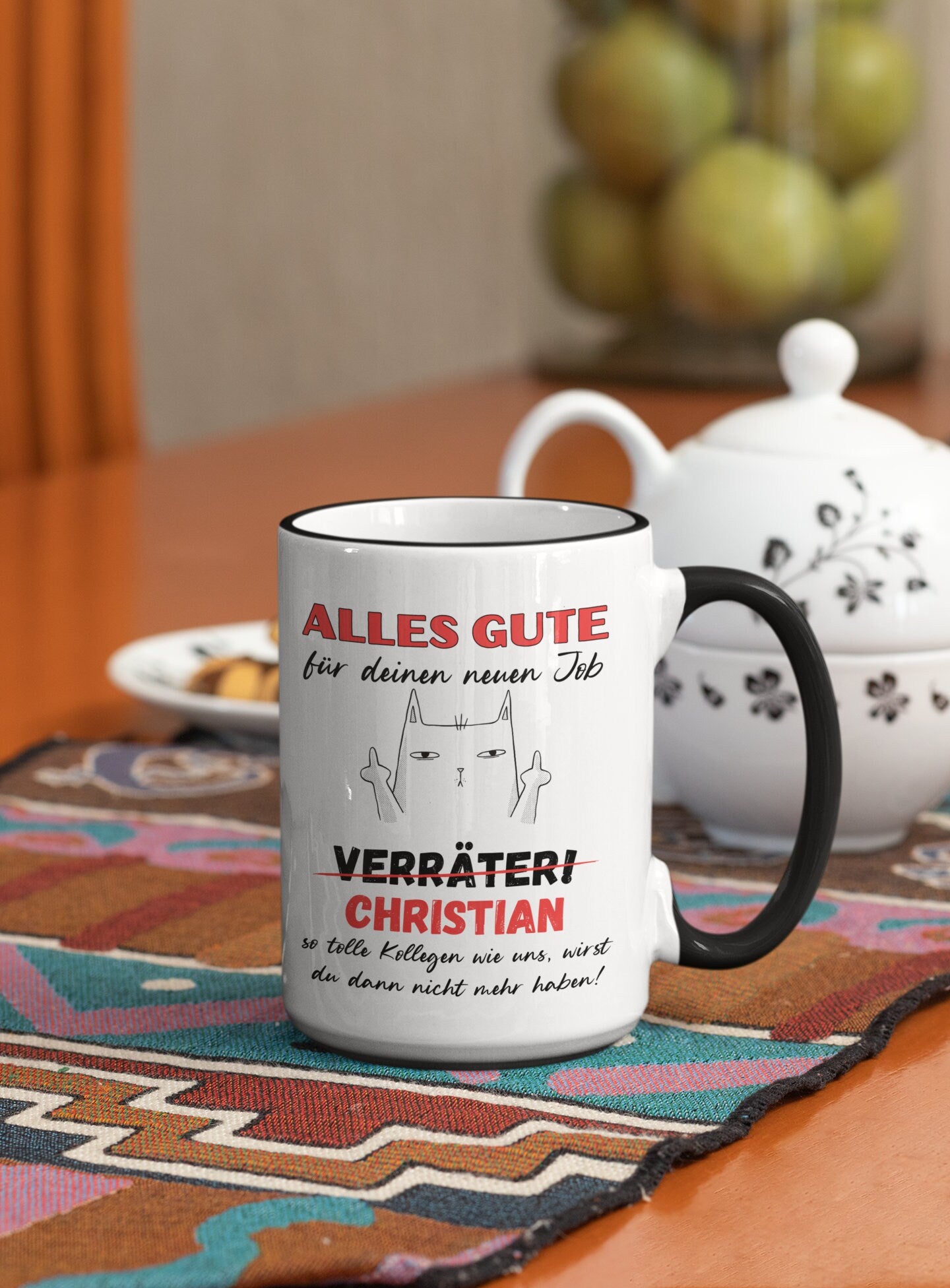 Tasse Kollegen Abschied Personalisierbar Verräter Katze Geschenk Kollegen Berufswechsel Geschenkidee Kleinigkeit Kollegin Kolleginnen