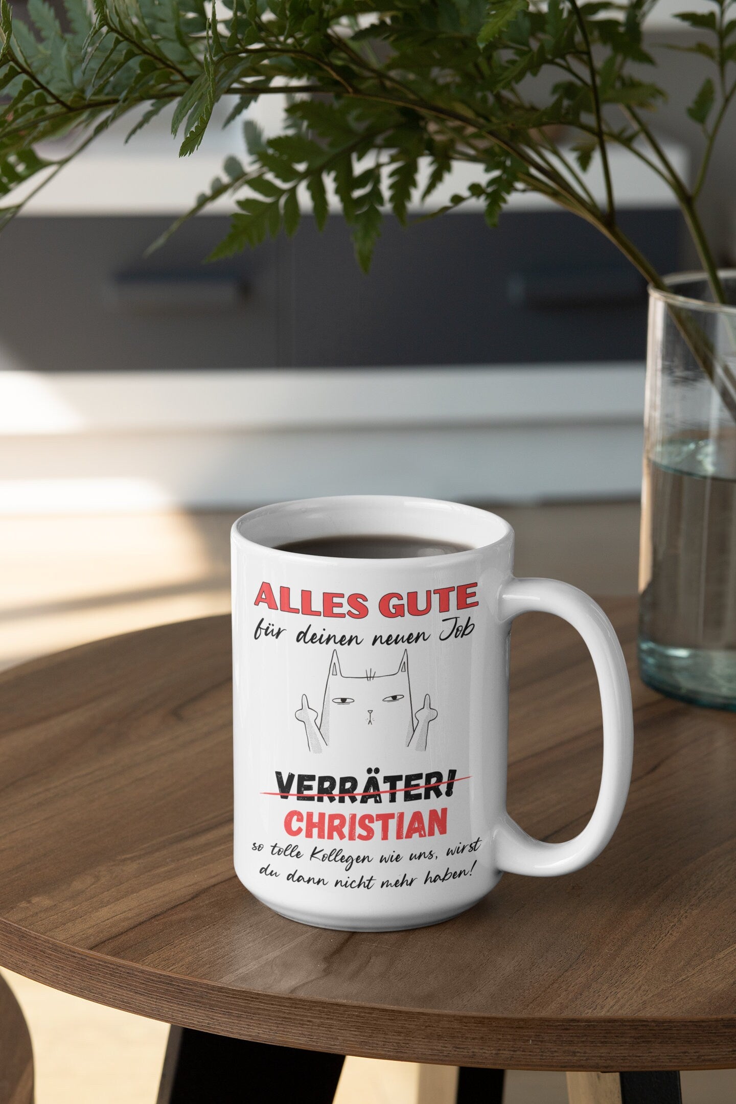 Tasse Kollegen Abschied Personalisierbar Verräter Katze Geschenk Kollegen Berufswechsel Geschenkidee Kleinigkeit Kollegin Kolleginnen