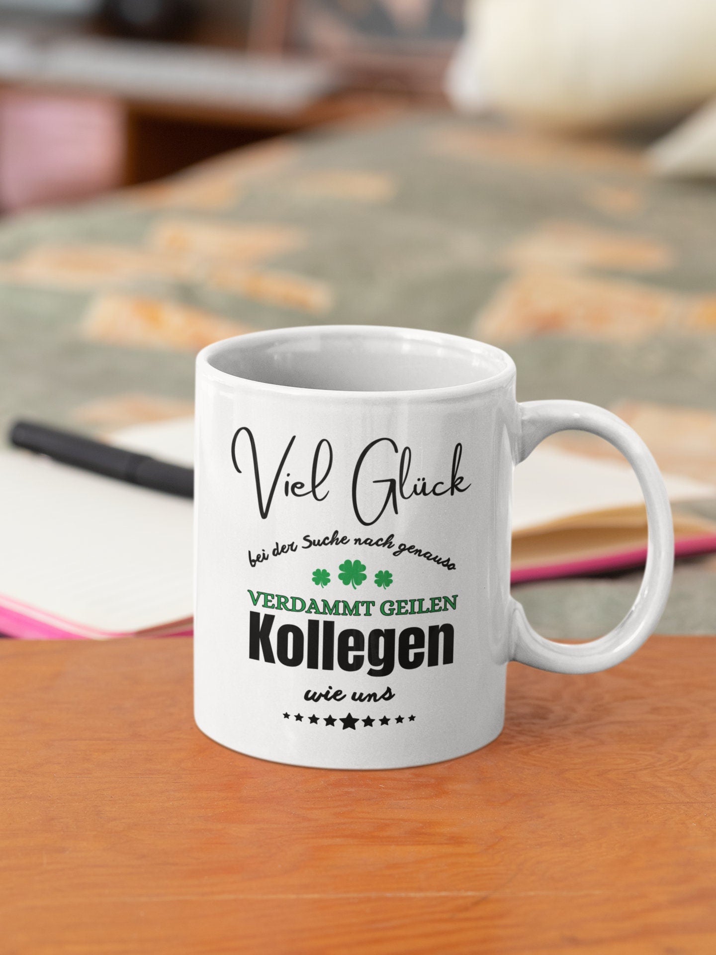 Kollegen Abschiedsgeschenk Tasse mit Spruch Viel Glück geile Kollegen Tasse Geschenk Tasse Jobwechsel Arbeitskollegen Abschied kollegin