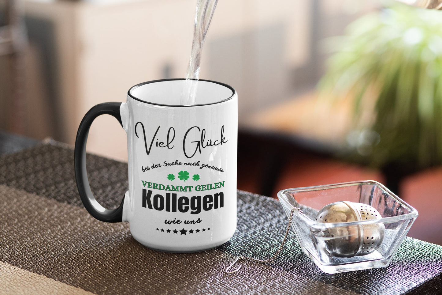 Kollegen Abschiedsgeschenk Tasse mit Spruch Viel Glück geile Kollegen Tasse Geschenk Tasse Jobwechsel Arbeitskollegen Abschied kollegin