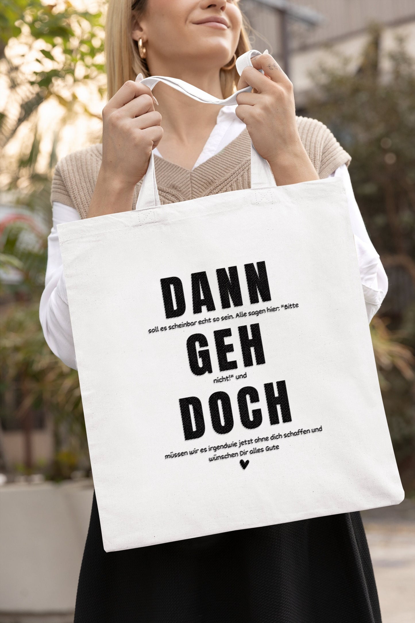 Kollegin Abschiedsgeschenk Kollegen Tasche Dann geh doch Jobwechsel Geschenk  Geschenk Kolleginnen  Abschied Kollege Neuer Job Geschenke