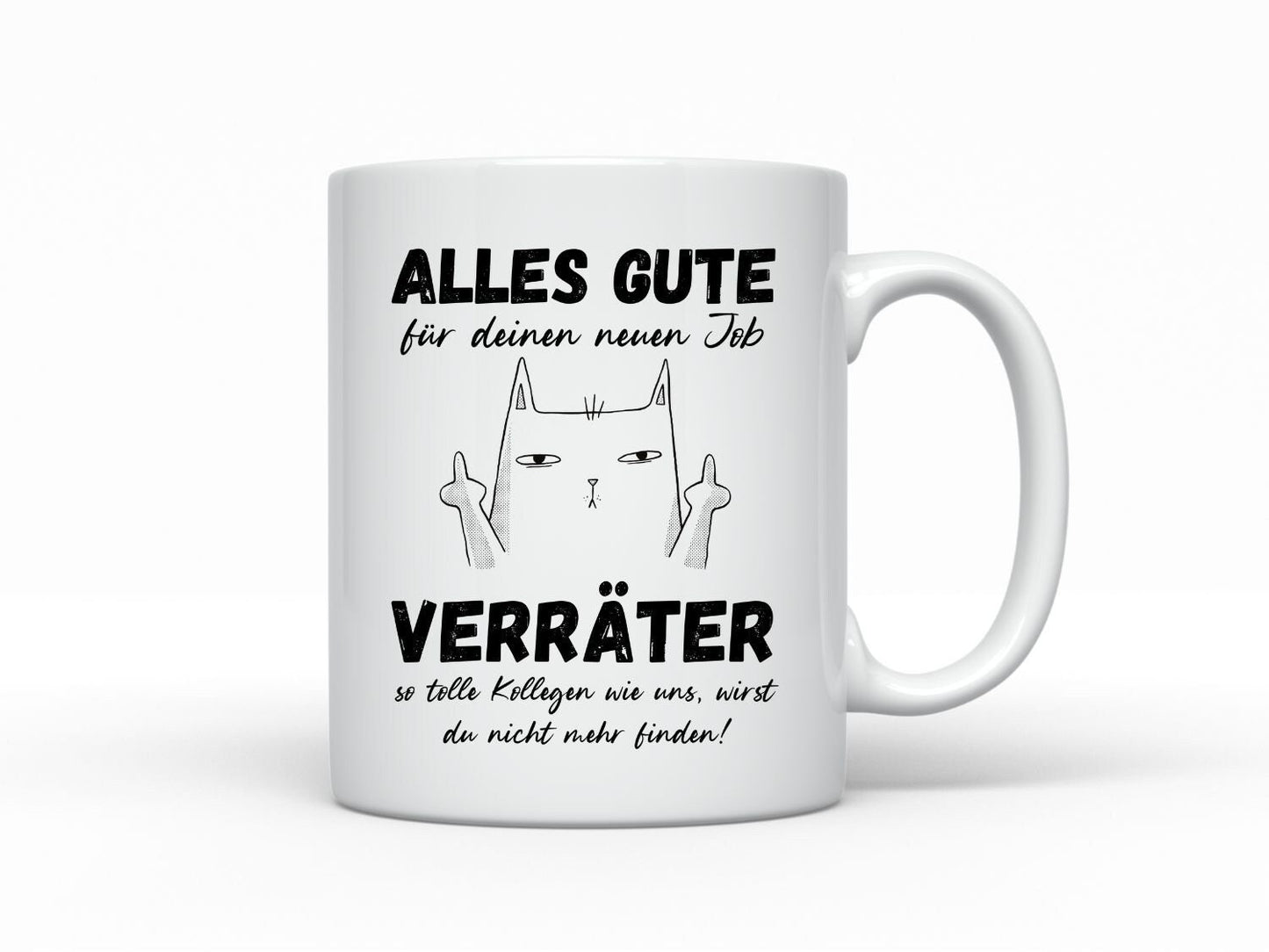 Tasse Kollegen Abschied Tasse Jobwechsel Kollegin Tasse Verräter Katze Geschenk Kollegen Kleinigkeit Kolleginnen Büro Tasse mit Spruch Job