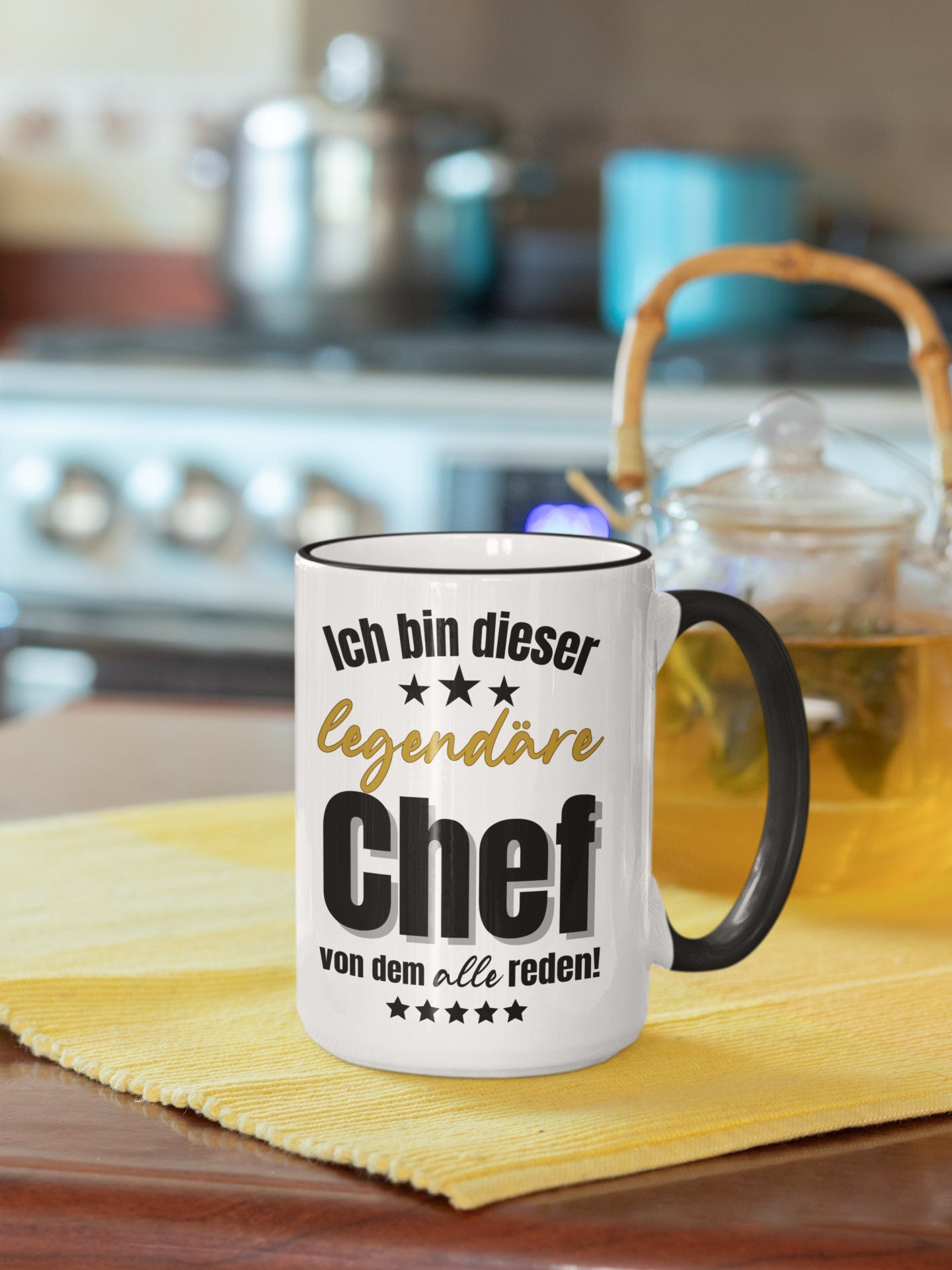 Tasse legendärer Chef - Geschenk Teamleiter- Kaffeetasse Büro Spruch Teamleitung Filialleiter