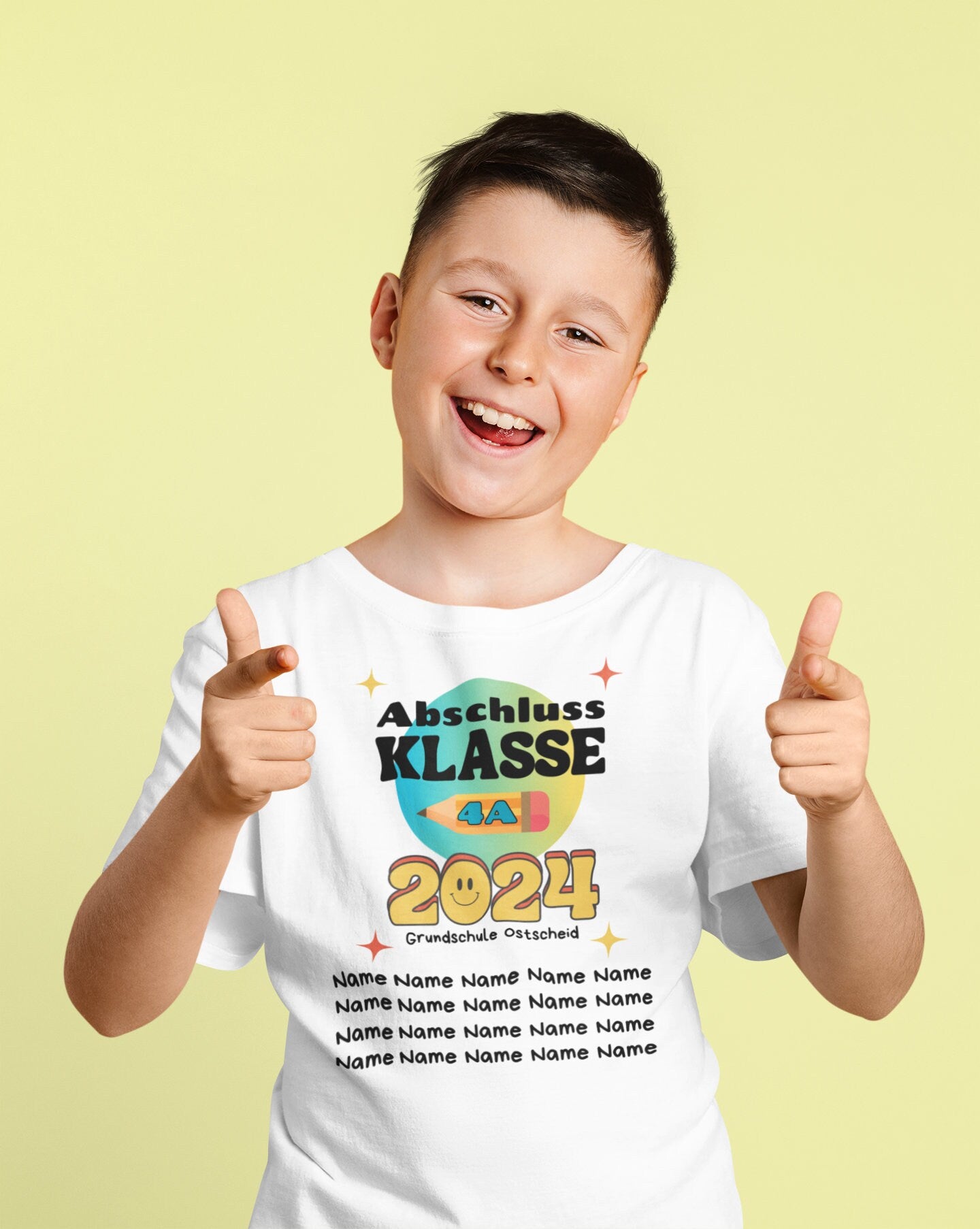 Kinder T-Shirt Abschluss Klasse Personalisiert Grundschule Shirt Grundschulabschluss T-Shirt Abschlussfeier Schulabschluss Grundschüler